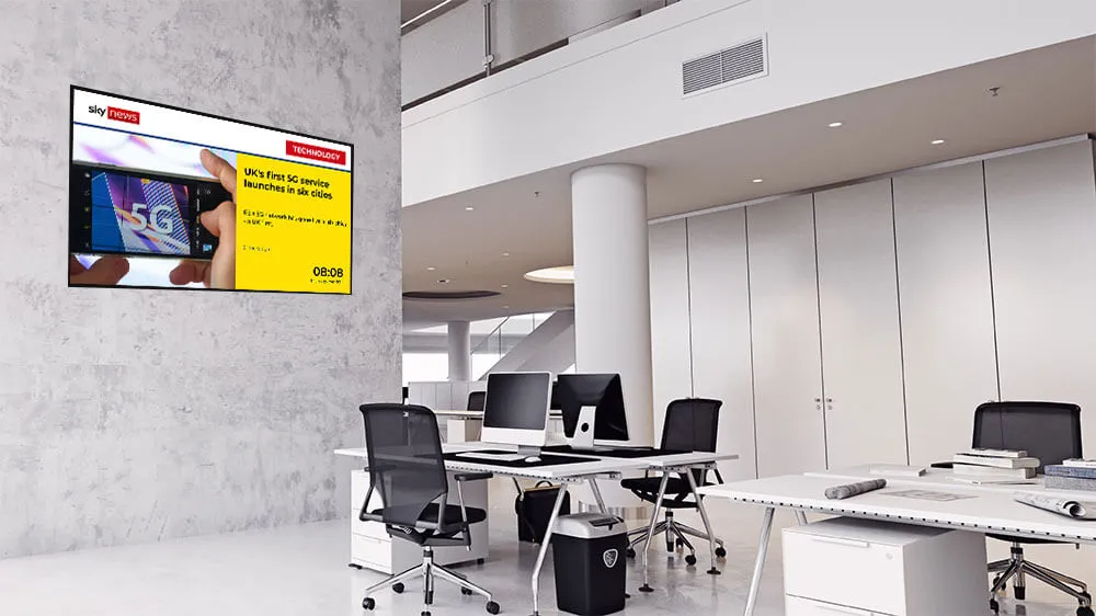 Ứng dụng màn hình Digital Signage trong văn phòng – Thay đổi diện mạo văn phòng và nâng cao hiệu quả truyền thông nội bộ